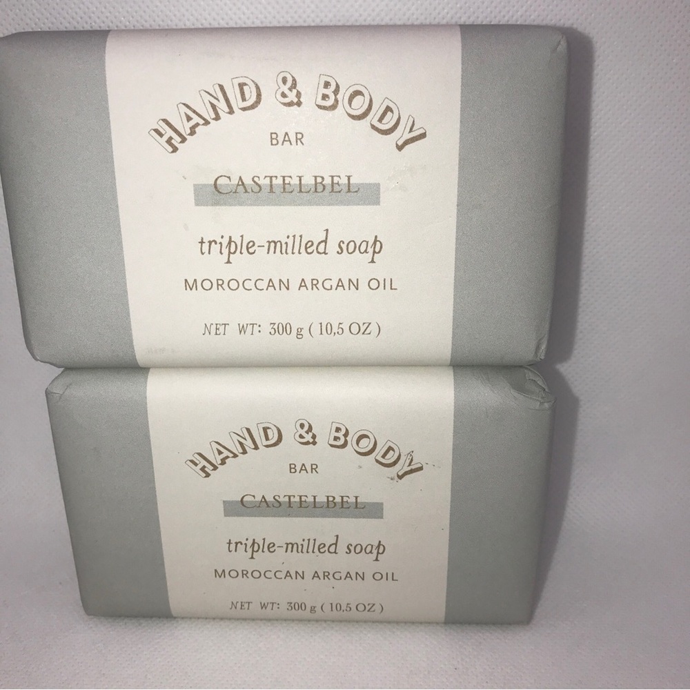 New CASTELBEL 2X Triple Milled Moroccan Argan Oil Soap Bar